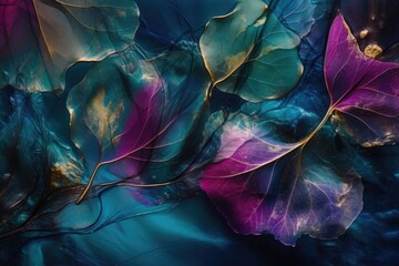 Floral Artistry in Abstract Watercolor Wallpaper