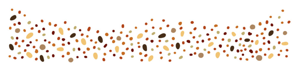 Vector illustration of Japanese spices, Shichimi. Banner.