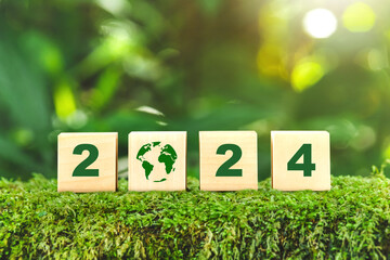 ESG concept ,Sustainable development goal (SDGs) Ideas for Sustainable development wood cube block ...