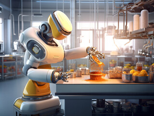 arm industrial robot automation in food industry generative ai