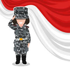 cute army character cartoon