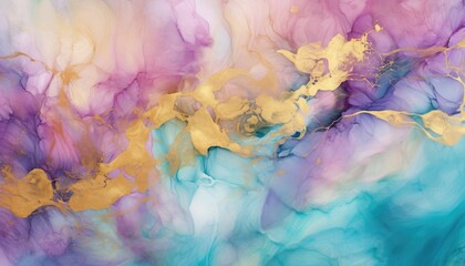 Colorful Abstract Patterns in Watercolor