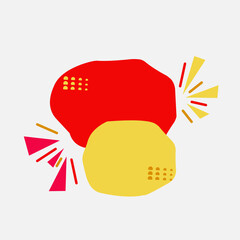 sale text box banner. Modern abstract shapes for sale promotion. poster or social media campaign.