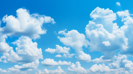 Obraz na płótnie Canvas Background with clouds on blue sky