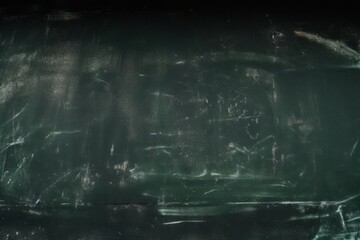 green dirty blackboard, blackboard with chalk. Generative AI