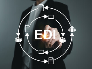 Electronic data exchange EDI, the exchange of working data between teams. internal documents marketing information joint business