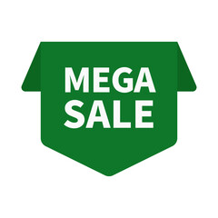 Mega Sale In Green Color Unique Shape For Promotion Sale
