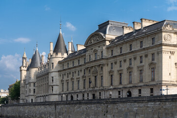 Fototapeta na wymiar View from the River Seine, Paris, France