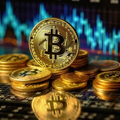 Cryptocurrency and bitcoin trading, charts, forex, ai