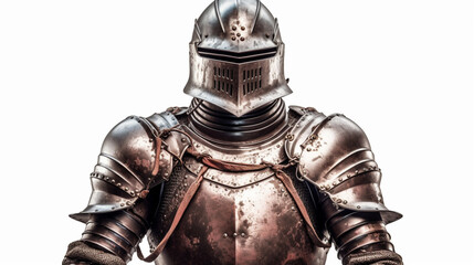 Medieval knight suit of armor protection