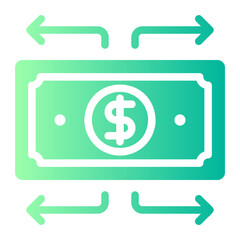 money gradient icon