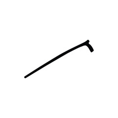 Walking stick icon design isolated on white background. vector 