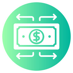 money gradient icon