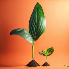 plant growing in a pot