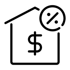 mortgage line icon