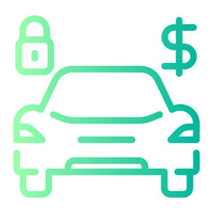 car insurance gradient icon