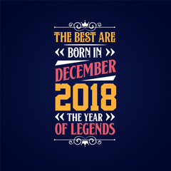 Best are born in December 2018. Born in December 2018 the legend Birthday