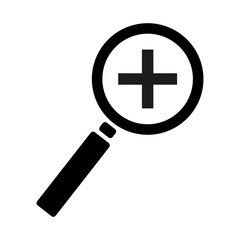 Fototapeta premium Zoom in icon for web site. Vector illustration. stock image.