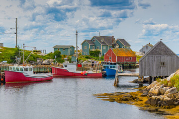 Peggy's Cove in Nova Scotia - obrazy, fototapety, plakaty