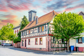 Fototapeta premium Altstadt, Langen, Hessen, Deutschland 