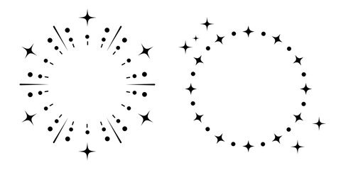 キラキラの輝きを散りばめた背景デザイン