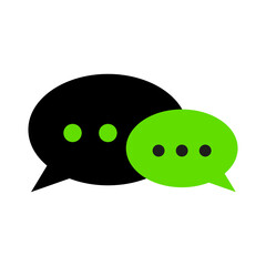 Chat icon symbol. Vector illustration. stock image.