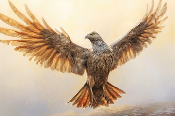 Plakat Wild Bird Taking Flight - AI Generated