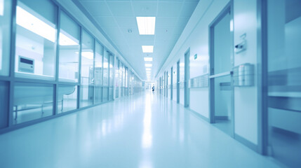 Obraz premium abstract medical background for design. Blurred dispense counter of hospital or clinic