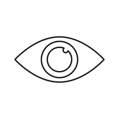 Eye icon sign. Vector illustration. stock image.