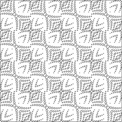 Vector pattern with symmetrical elements . Modern stylish abstract texture. Repeating geometric tiles from striped elements. Black and white pattern.