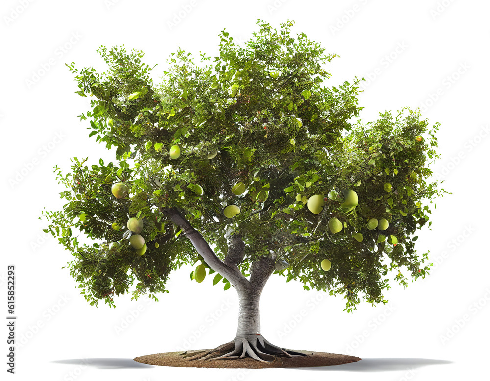 Wall mural apple tree on transparent background - Wall murals