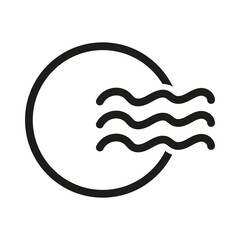 Heat preheat icon. thermal arrows pictogram. Vector illustration. stock image.