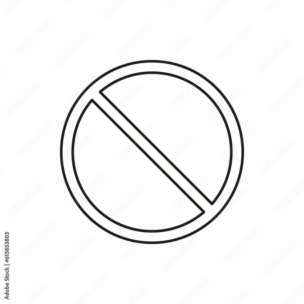Poster do not stop sign. do not to do something. vector illustration. stock image.