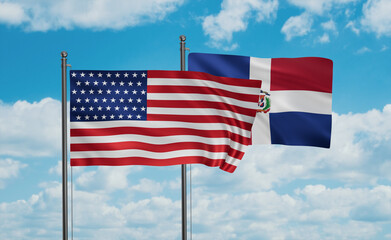 Belgium and USA flag