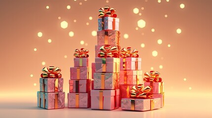 Christmas tree gift background, Marry christmas background