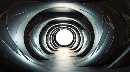 Obraz premium Infinity inside, abstract environmental backgrounds. Generative Ai