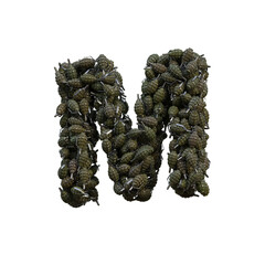 Army Granades 3D Alphabet or PNG Letters