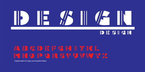 Alphabet for logos, symbols and beautiful writing