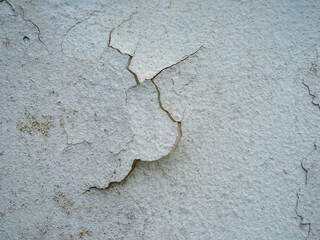 Structure of an old cracked wall. Background of the old wall.