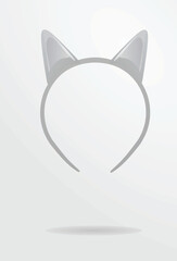 Cat ears mask. vector illustration