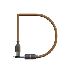 Audio Cable 3D Alphabet or PNG Letters