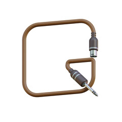 Audio Cable 3D Alphabet or PNG Letters