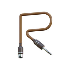 Audio Cable 3D Alphabet or PNG Letters