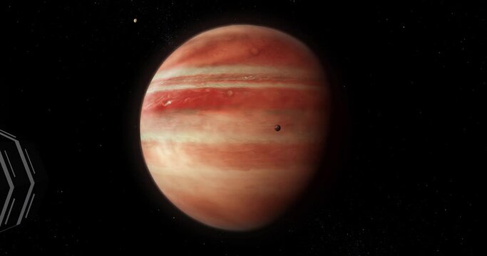 An interplanetary spacecraft is approaching an unknown planet.