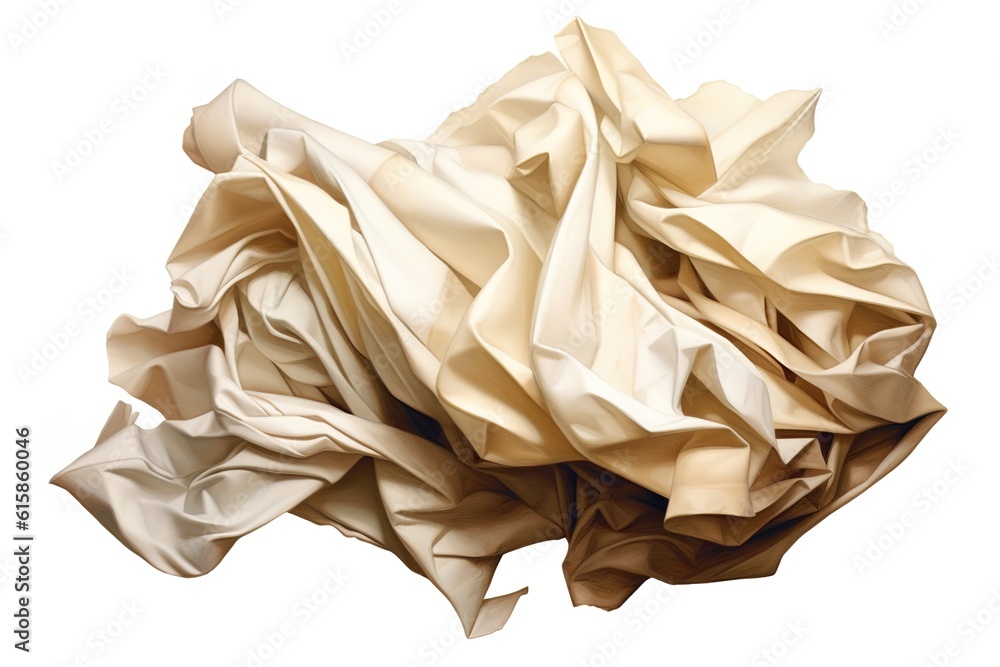 Aufkleber crumpled paper. generated by ai.