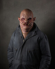 Obraz premium Pig Man Big Boss 