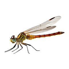 dragonfly isolated on transparent background cutout - obrazy, fototapety, plakaty