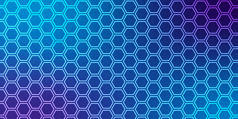 Hexagonal abstract Blue color background design. Vector illustration.