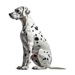 great dane puppy isolated on transparent background cutout