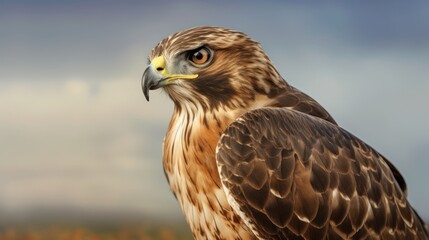 red tailed hawk in flight